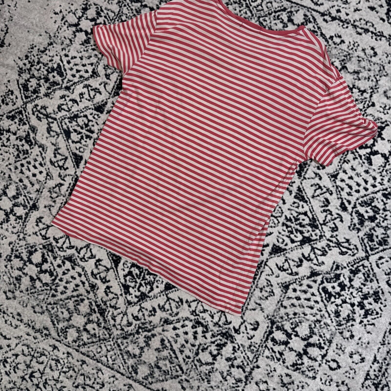 Ralph Lauren × Vintage Vintage Ralph Lauren Red White Striped Cotton T-Shirt Size M Size US M / EU 48-50 / 2 - 10 Thumbnail