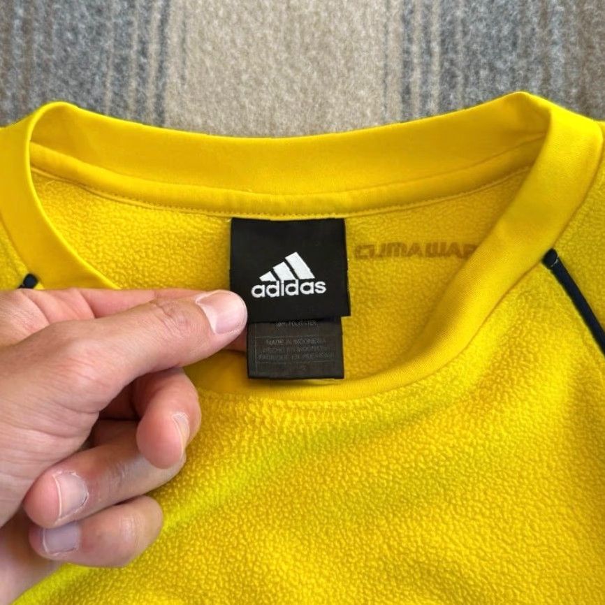 Adidas VINTAGE Adidas Sweatshirt University Of Michigan Fleece Pullover Size L Men Yellow Wolverines Size US L / EU 52-54 / 3 - 3 Thumbnail