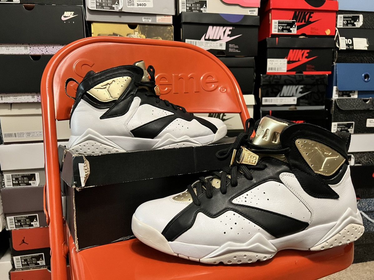 image of Jordan Brand 7 Retro Championship Pack Champagne Shoes in White, Men's (Size 11)