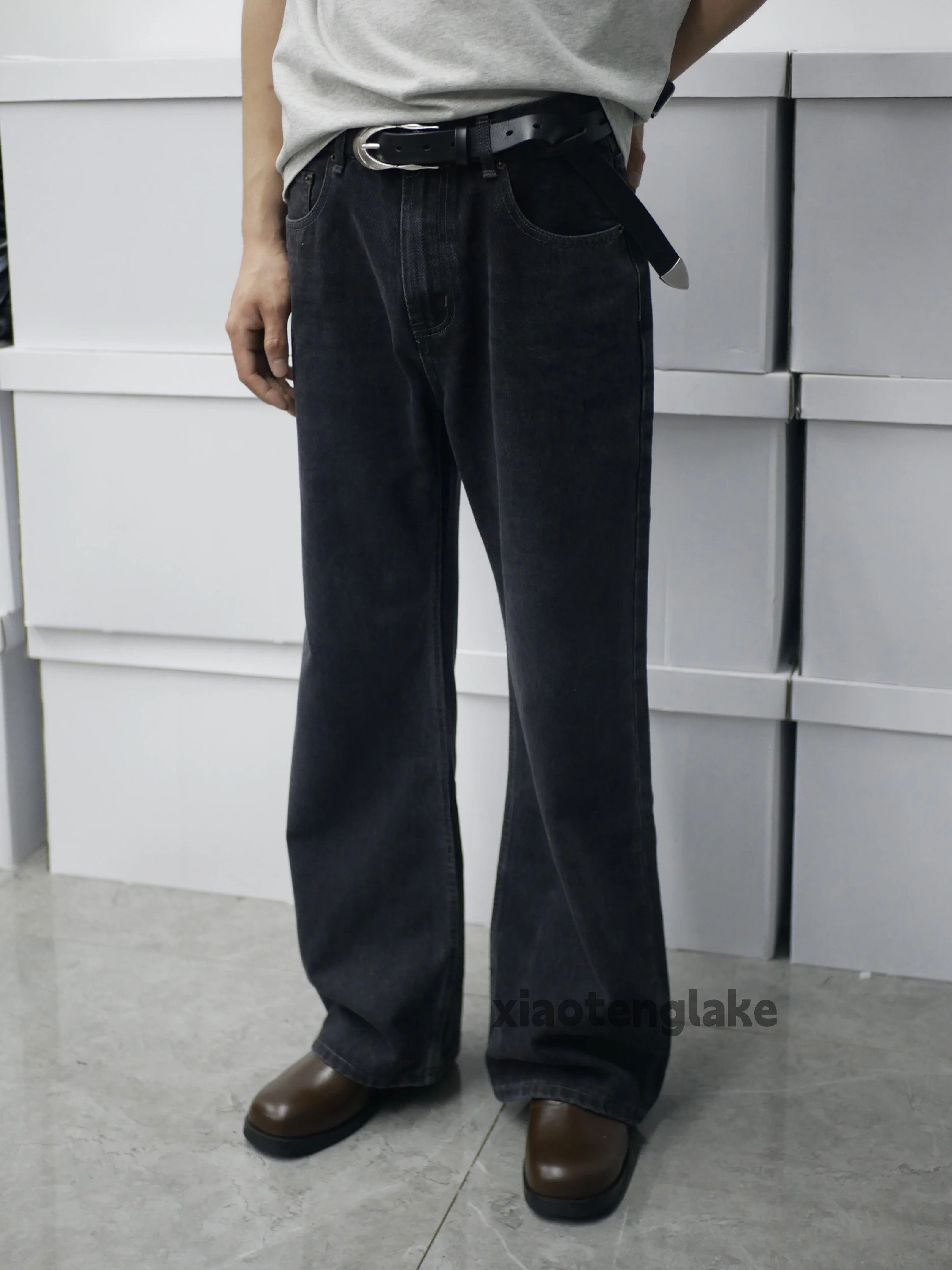 Jean × Vintage Washed faded cleanfit yuppie bootcut grunge flared jeans Size US 32 / EU 48 - 5 Thumbnail