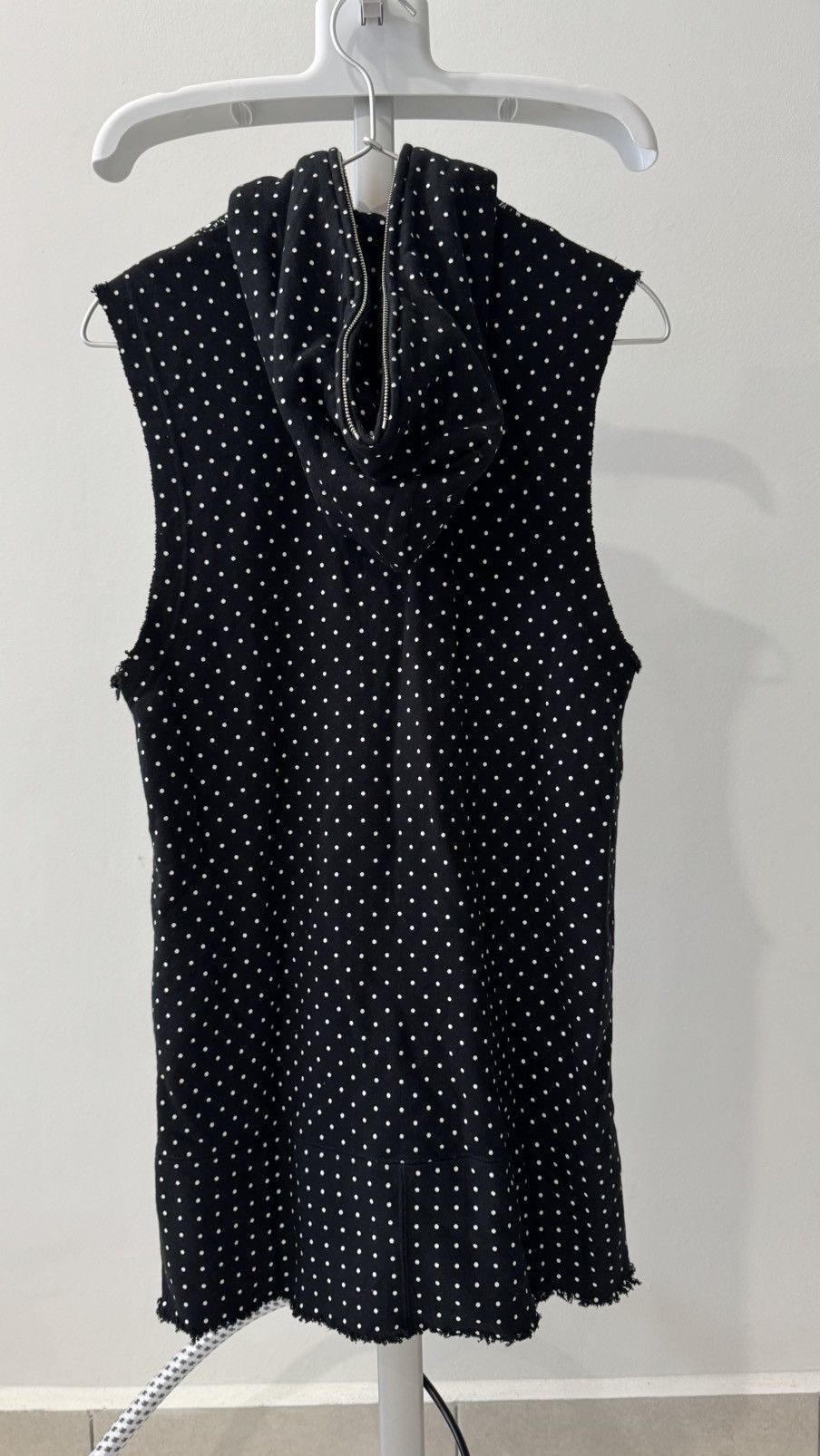 Comme des Garcons Comme des Garcons GANRYU Polka Dot Sleveless Long Hoodie Size S / US 4 / IT 40 - 8 Thumbnail