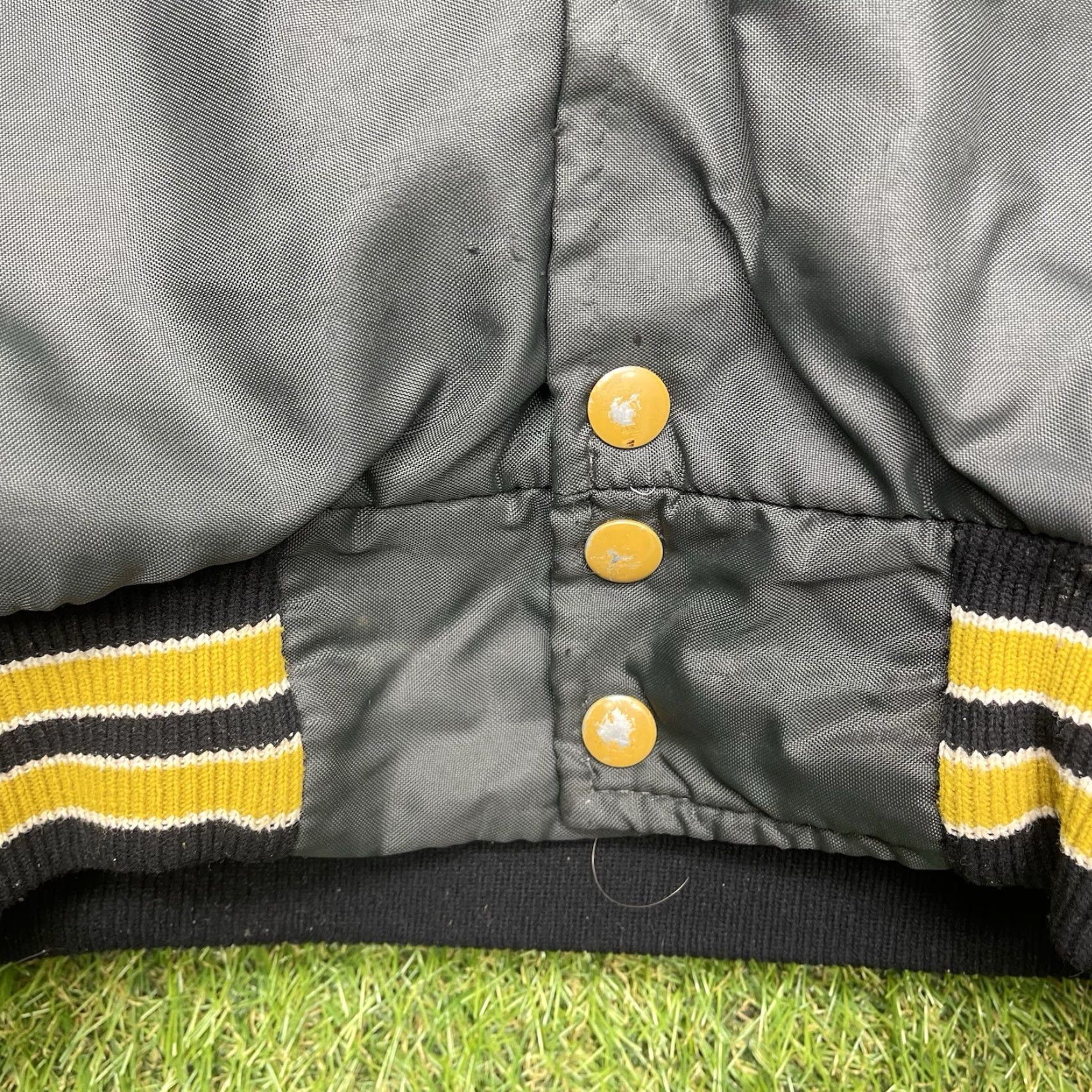 Vintage VINTAGE DeLong Satin Jacket Mens Medium Black 70s Varsity Letterman Size US M / EU 48-50 / 2 - 7 Thumbnail