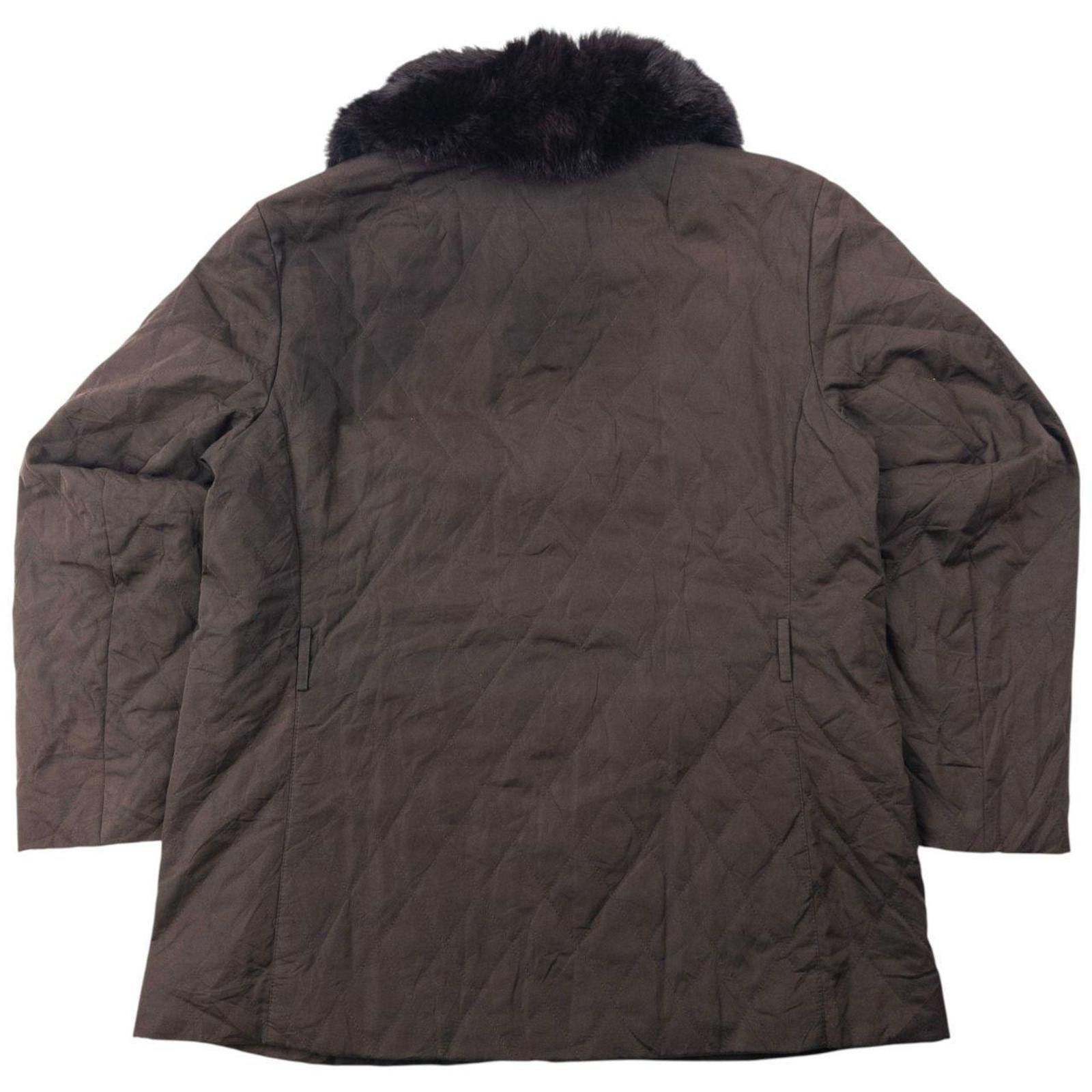Burberry Vintage 2000s Burberry Nova Check Lined Fur Collar Jacket L Size US L / EU 52-54 / 3 - 3 Thumbnail
