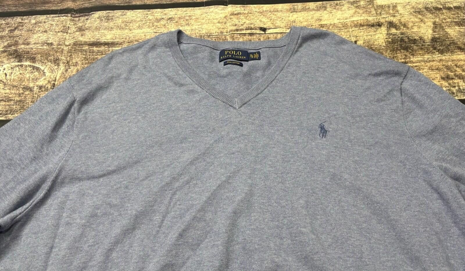 Polo Ralph Lauren Polo Ralph Lauren Sweater Mens XL Pima Cotton V-Neck Size US XL / EU 56 / 4 - 4 Thumbnail