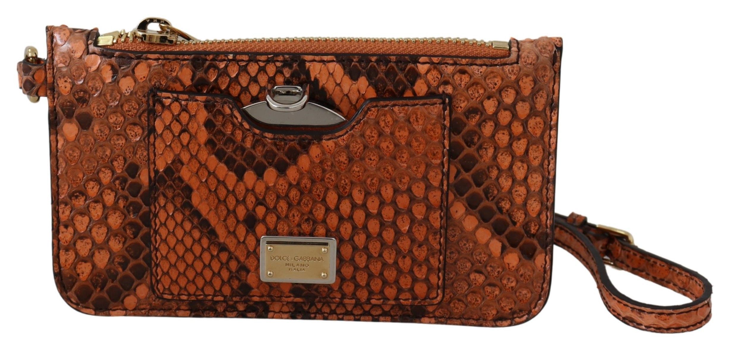 Dolce & Gabbana Elegant Python Patterned Leather Women's Wristlet Size ONE SIZE - 1 Thumbnail