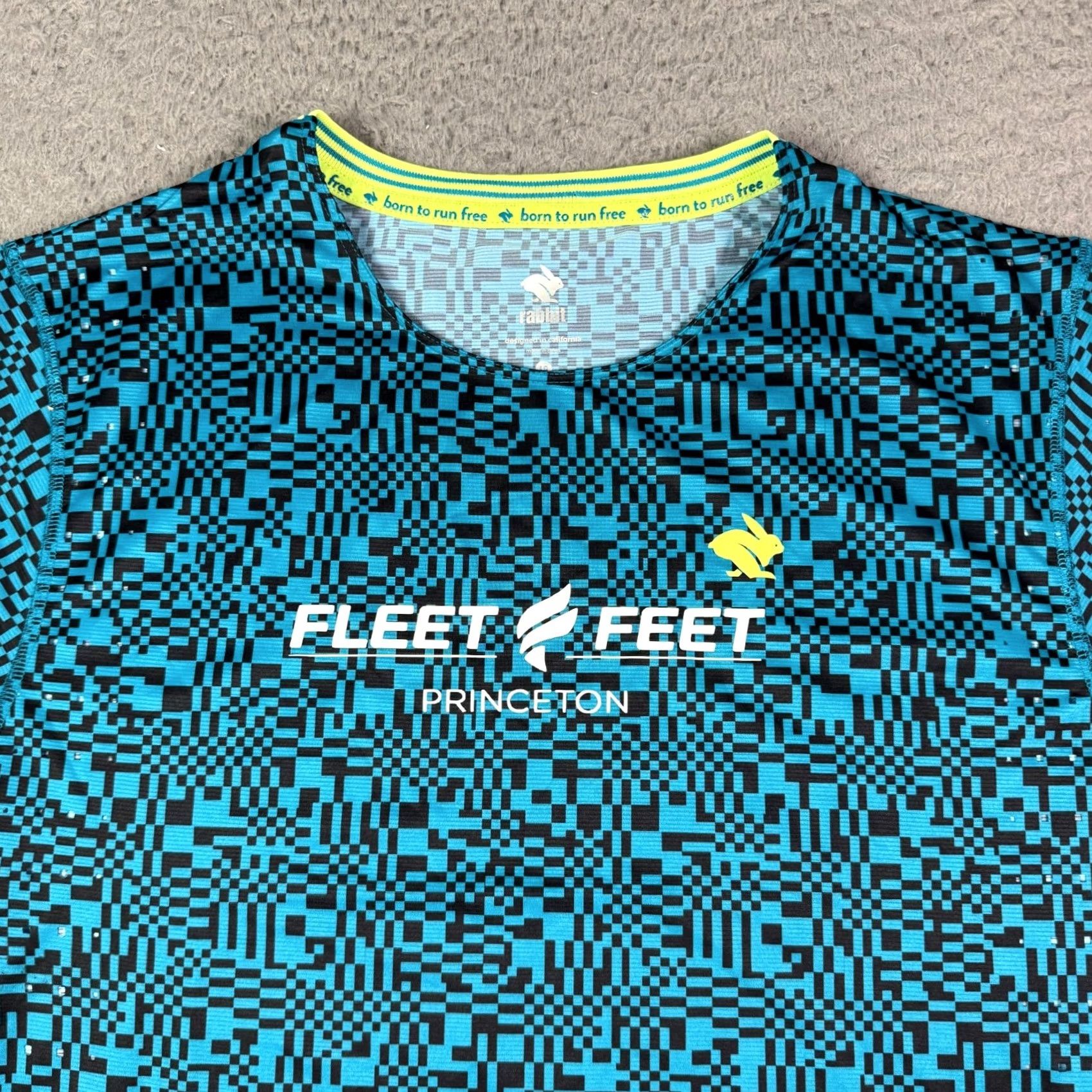 Vintage Rabbit Shirt Mens L Blue Running Athletic Performance Gym Fleet Feet Princeton Size US L / EU 52-54 / 3 - 2 Thumbnail