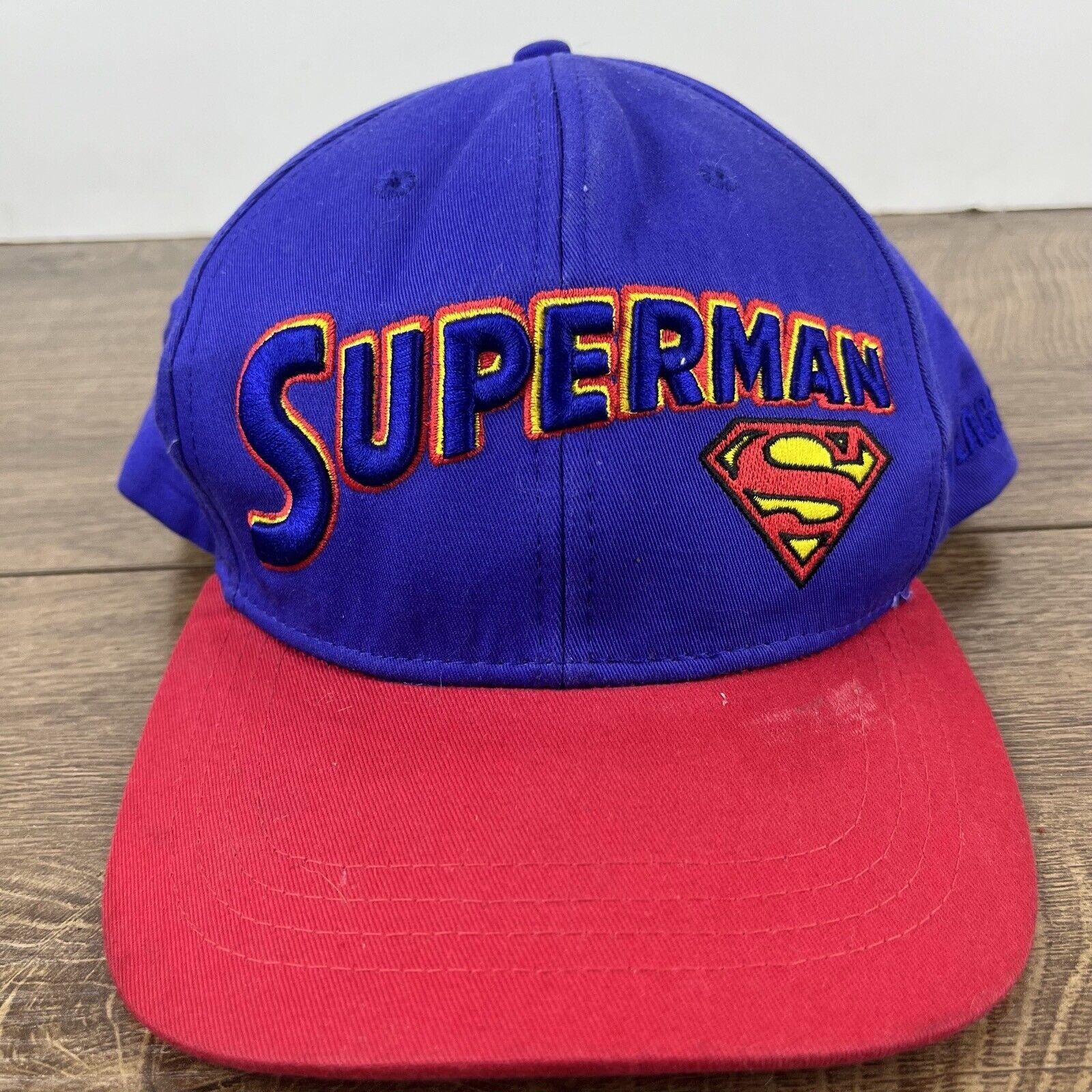Other Superman Hat Blue Cap Superman Hat Adjustable Hat Blue Adult Size ONE SIZE - 4 Thumbnail