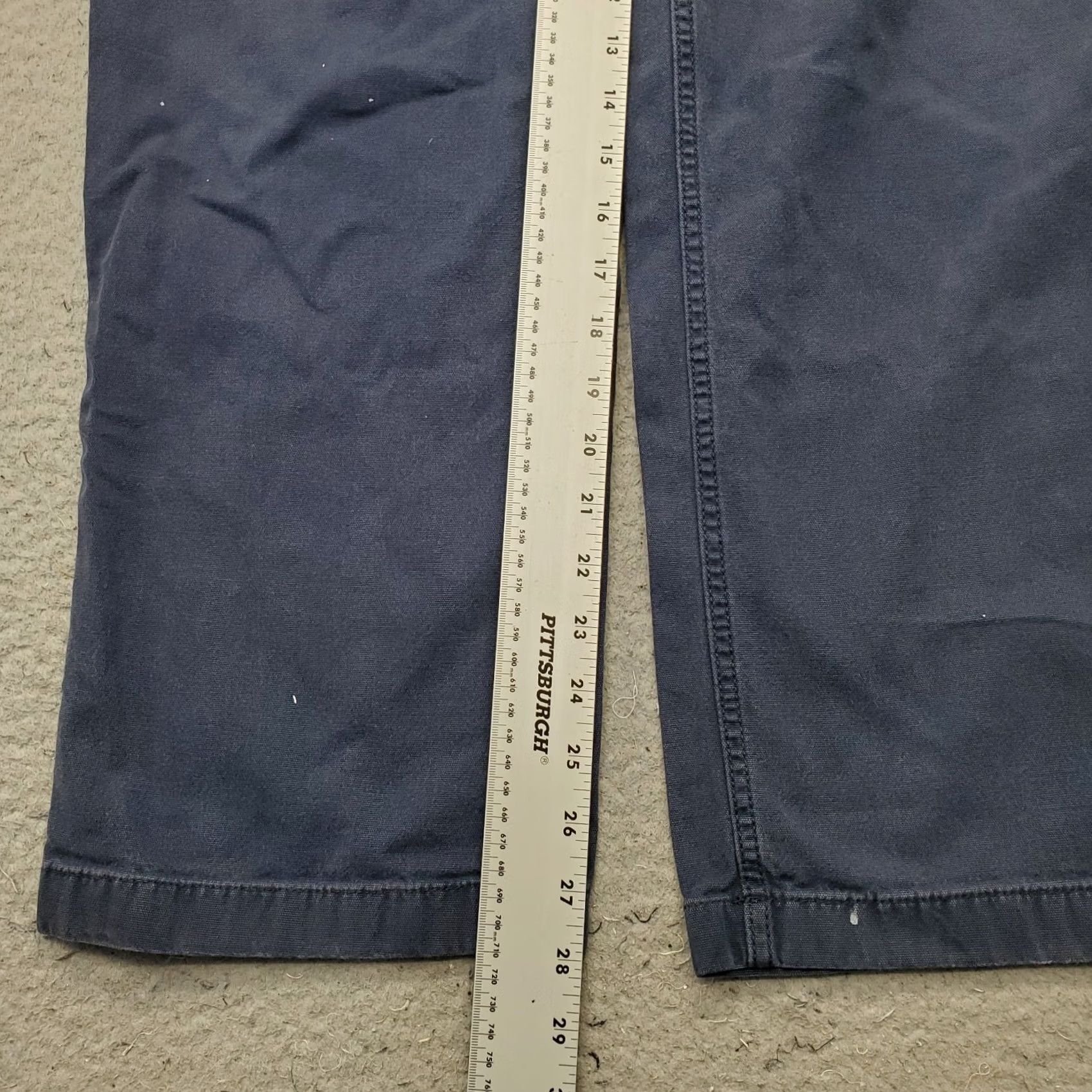 Carhartt Carhartt Work Pants Mens 38x30 Navy Canvas Rugged Flex Relaxed Fit Straight Leg Mens Size 38 Navy Carhartt Work Pants Size US 38 / EU 54 - 4 Thumbnail