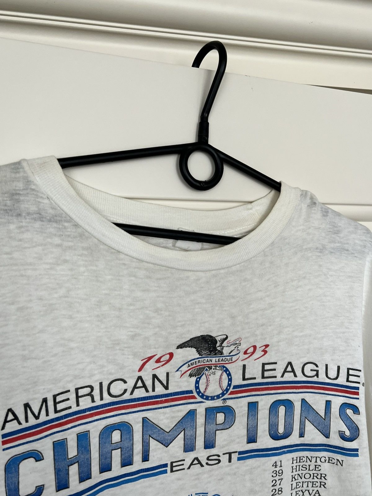 MLB Vintage 1993 Toronto Blue Jays American Champions MLB Tee Size US XL / EU 56 / 4 - 11 Thumbnail