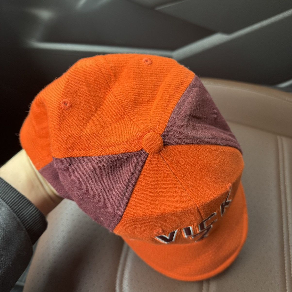 Nike × Vintage Vintage Nike Virginia Tech Hockies VICK 7 VT Cap Size ONE SIZE - 6 Thumbnail