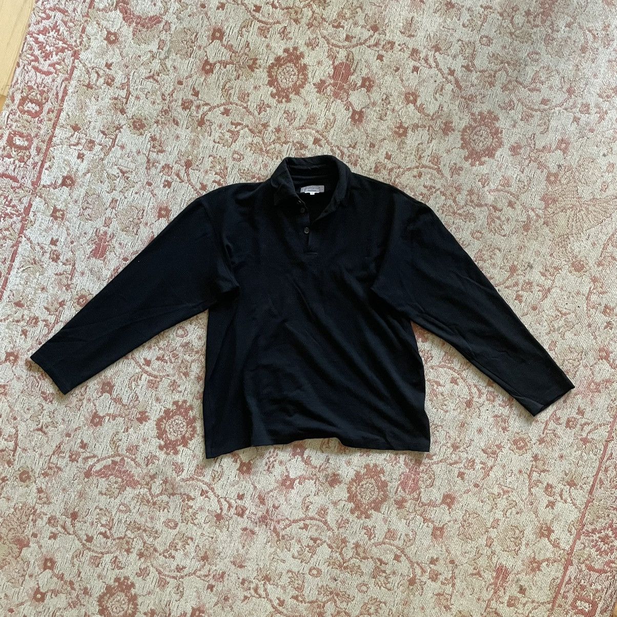 Yohji Yamamoto boiled wool longsleeve polo Size US M / EU 48-50 / 2 - 1 Thumbnail