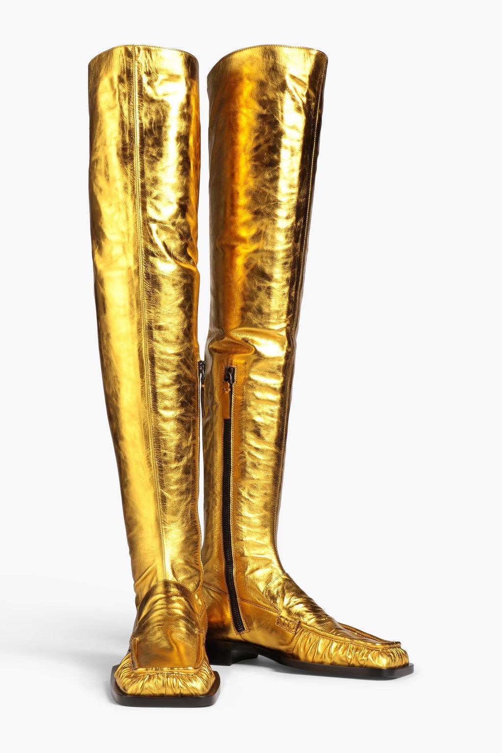 Jil Sander o1y1025 Boots in Gold Size US 5 / IT 35 - 4 Thumbnail