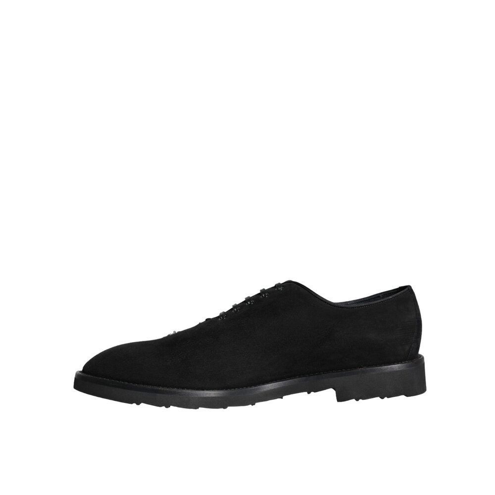 Dolce & Gabbana Dolce & Gabbana Black Suede Sicilia Lace Up Formal Shoes Size US 8 / EU 41 - 6 Thumbnail