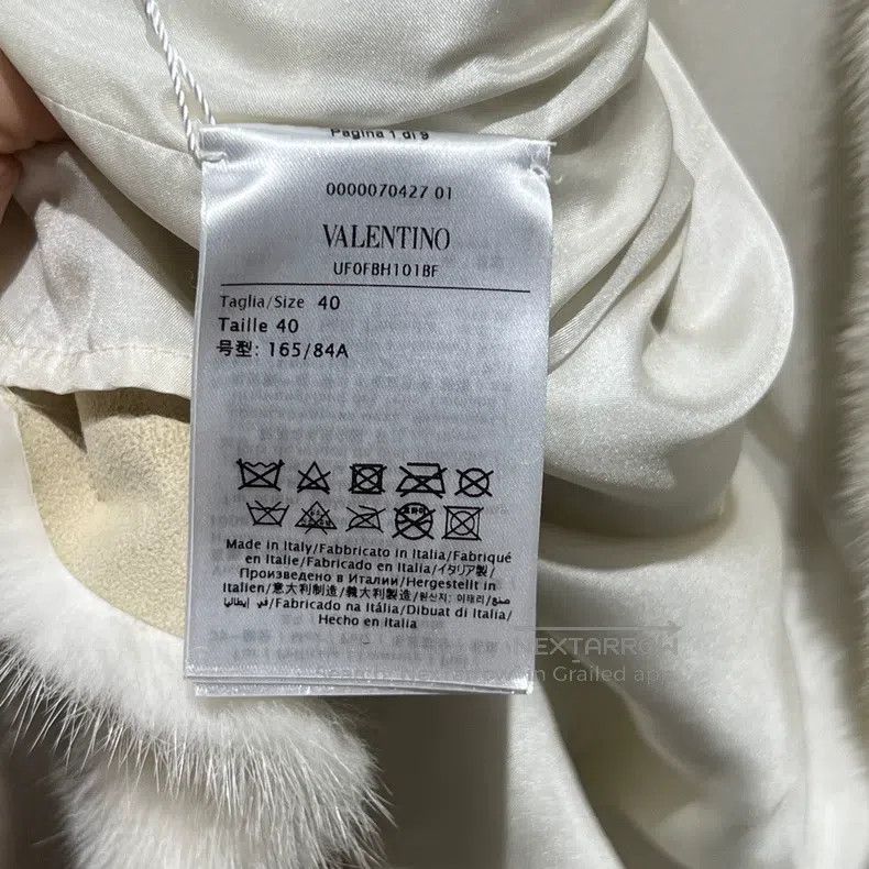 Valentino Valentino White floral rhinestone mink fur coat Size S / US 4 / IT 40 - 4 Thumbnail