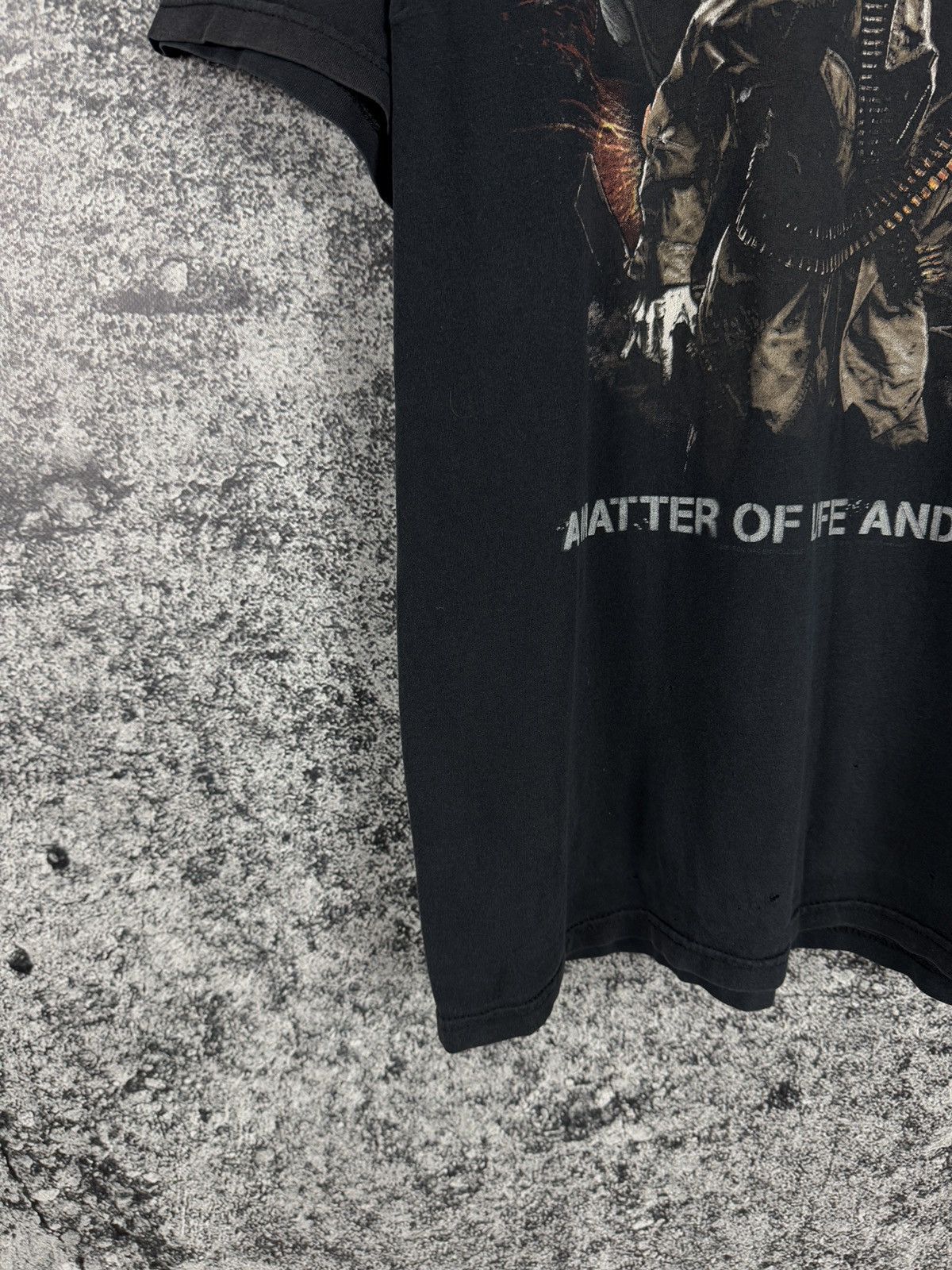 Iron Maiden Iron Maiden Vintage Band Tour Tee A Matter Of Life And Death Size US XL / EU 56 / 4 - 5 Thumbnail