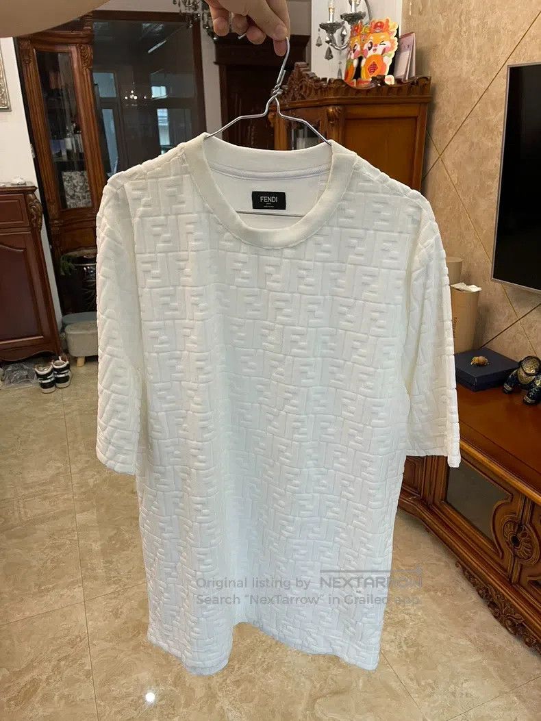 Fendi Fendi Classic Towel Style T-shirt with Full Logo Design, 3 Size US L / EU 52-54 / 3 - 1 Thumbnail