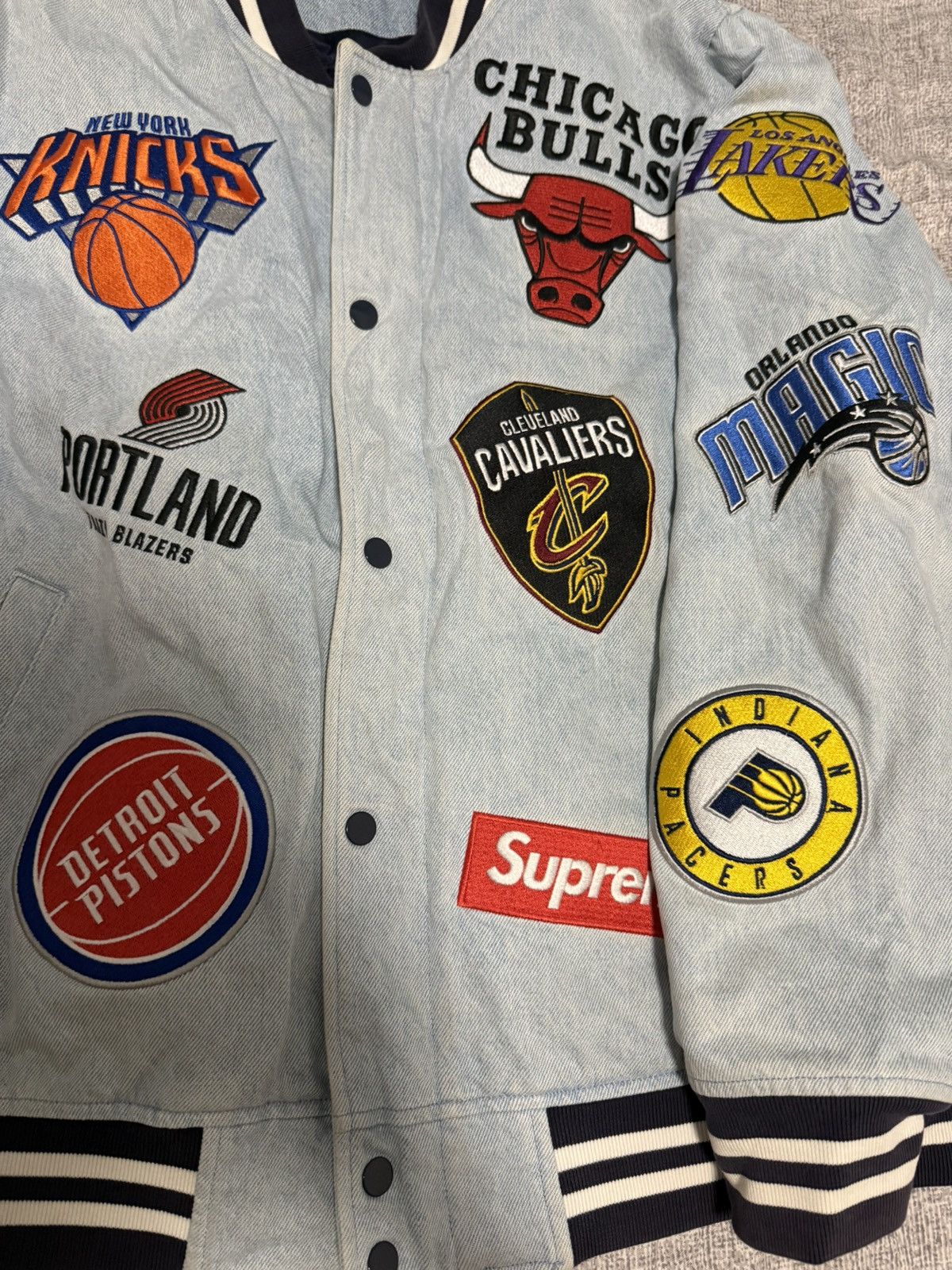 NBA × Nike × Supreme Supreme nba Jacket nike teams warm-up Jacket bomber Jacket Size US L / EU 52-54 / 3 - 2 Thumbnail