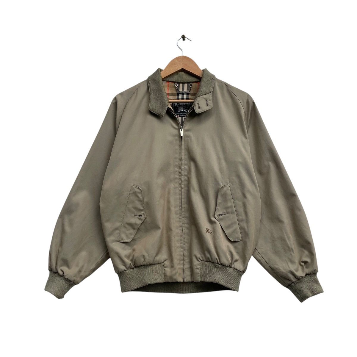 Burberry × Vintage 💥Vintage Burberrys Nova Check Bomber Jacket Size US M / EU 48-50 / 2 - 1 Thumbnail