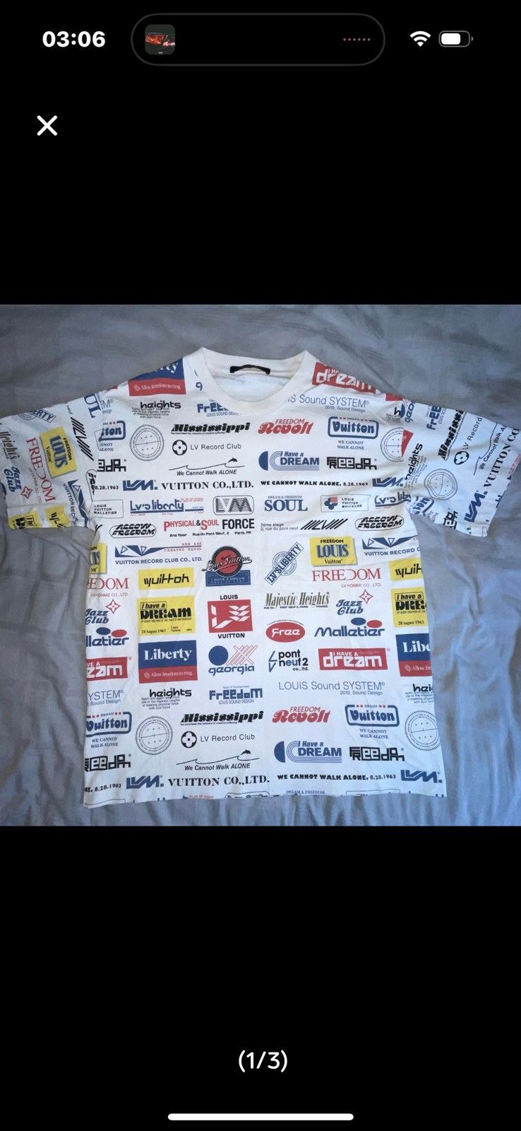 Louis Vuitton louis vuitton logo tee Size US L / EU 52-54 / 3 - 1 Thumbnail