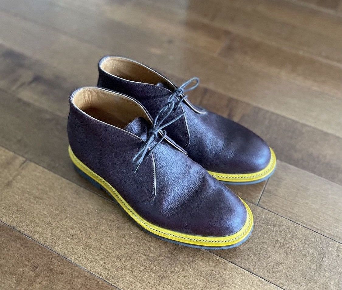Mark McNairy Pebble grain leather chukka boots Size US 10 / EU 43 - 5 Thumbnail