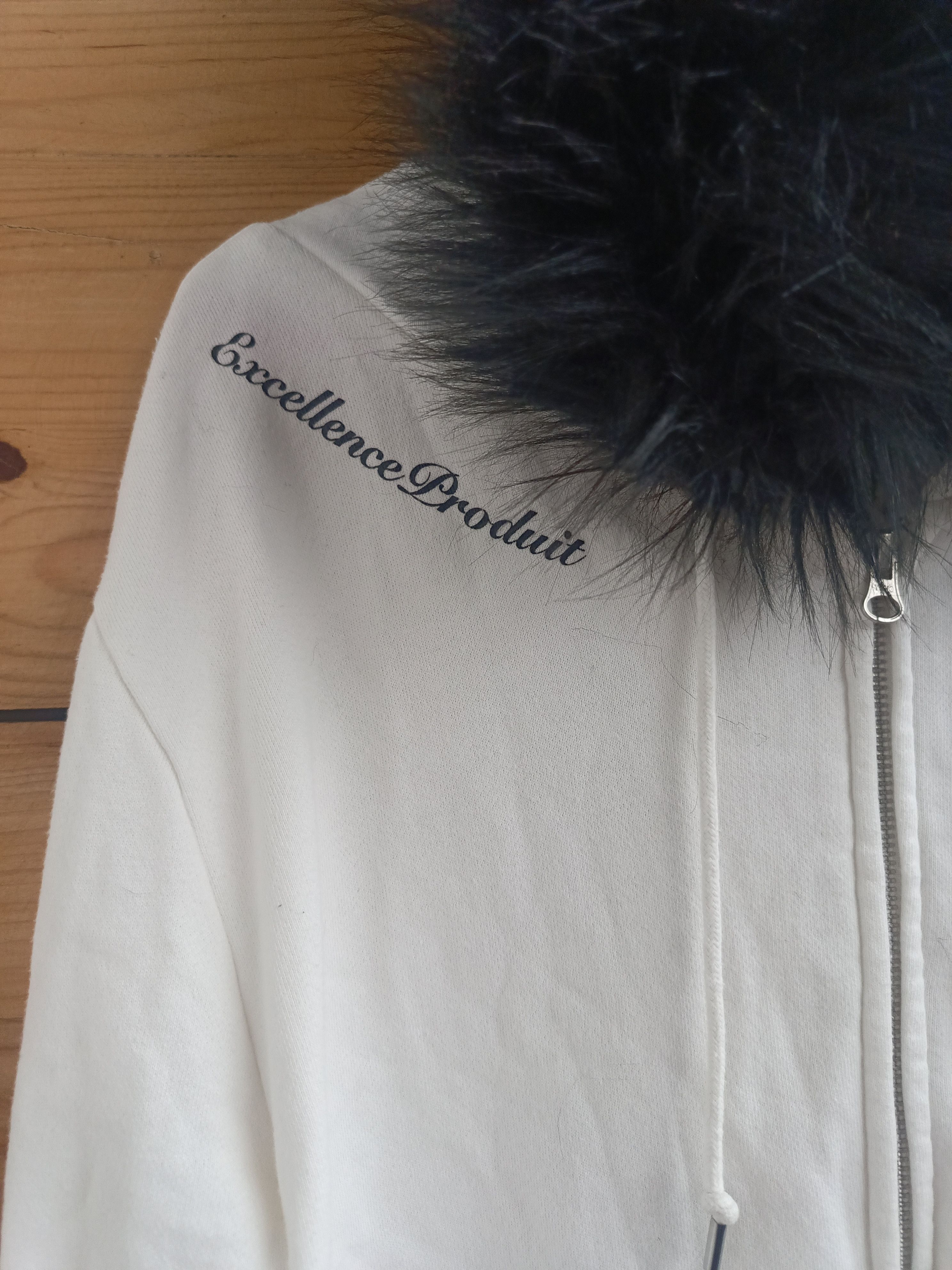 Rat Roen - Fur Hoodie Skull SWAROVSKI Studded Rebel GLAM