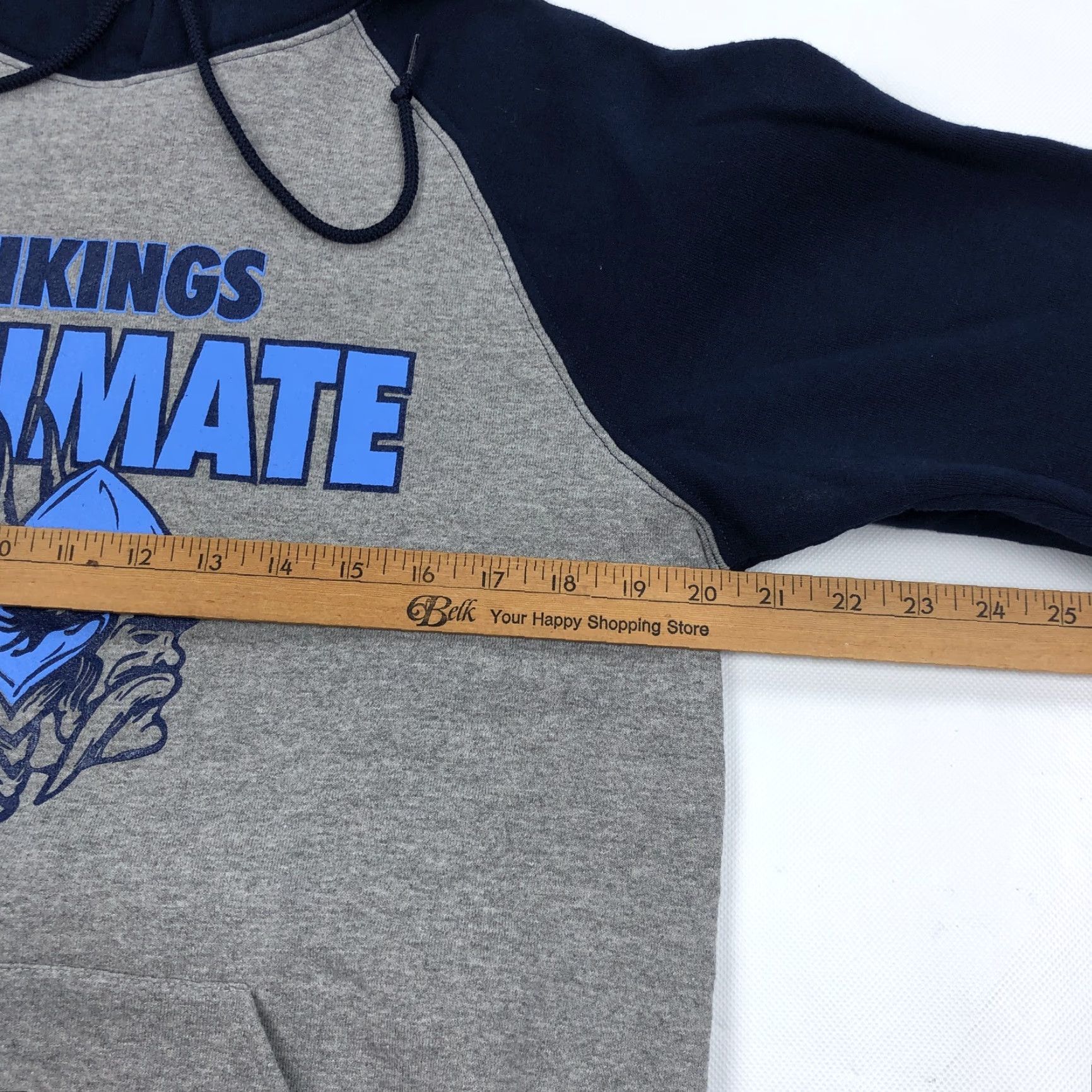 Russell Athletic Russell Athletic Men's M Vikings Pullover Hoodie Raglan Gray Size US M / EU 48-50 / 2 - 5 Thumbnail