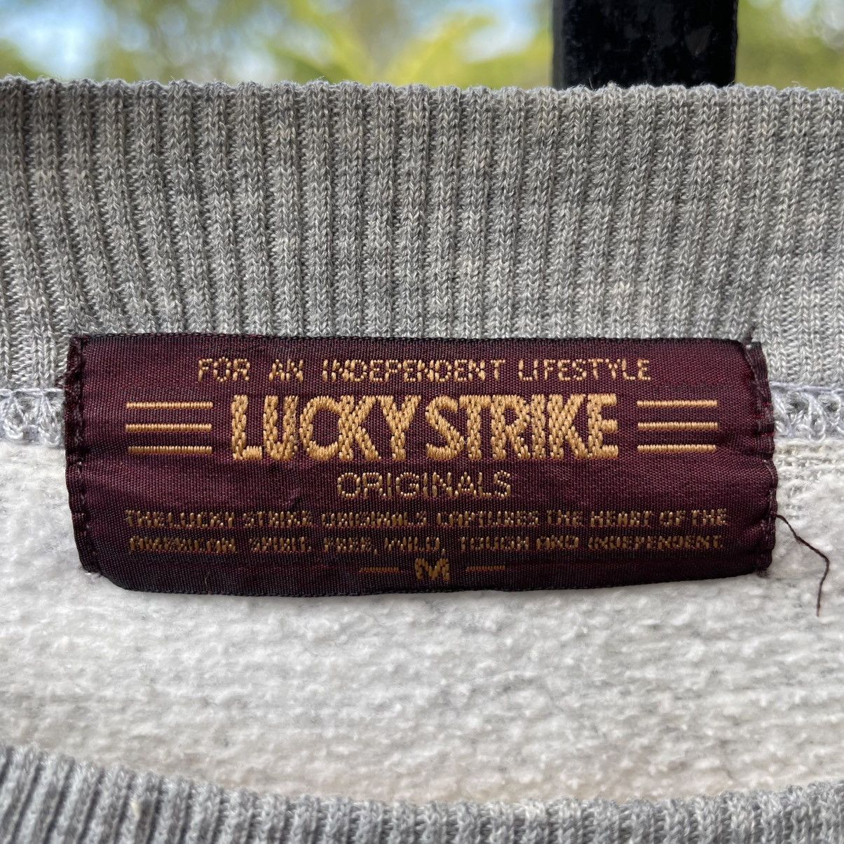 Sports Specialties 🔥Vintage 90s Lucky Strike Embroidered Spellout Sweatshirts Size US M / EU 48-50 / 2 - 12 Thumbnail