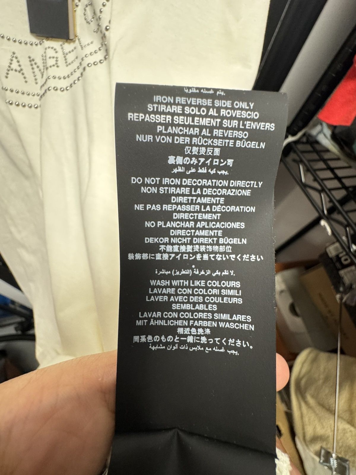 Palm Angels Palm Angels Milano Studded T-shirt Off White Size US L / EU 52-54 / 3 - 11 Thumbnail