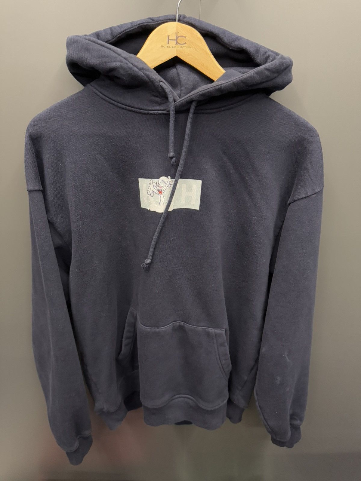 Kith Kith x Trix Box Logo Hoodie Navy Blue Medium | Grailed