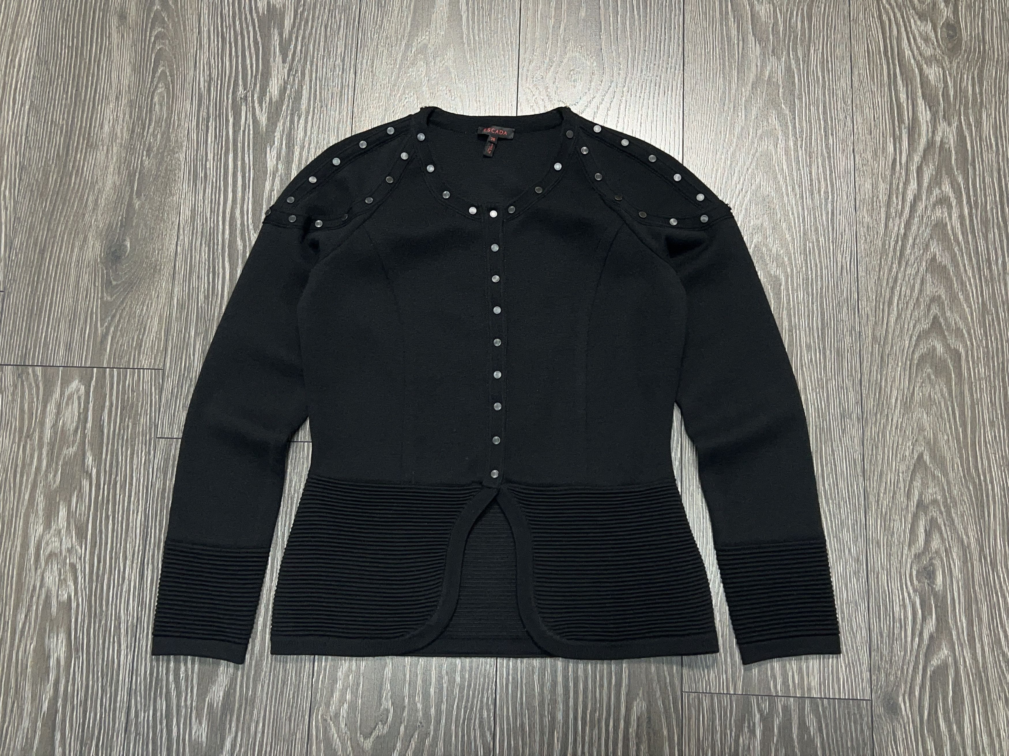 Escada Sweater Cardigan Snap Button Closure Studded Size 36 S Size M / US 6-8 / IT 42-44 - 1 Thumbnail