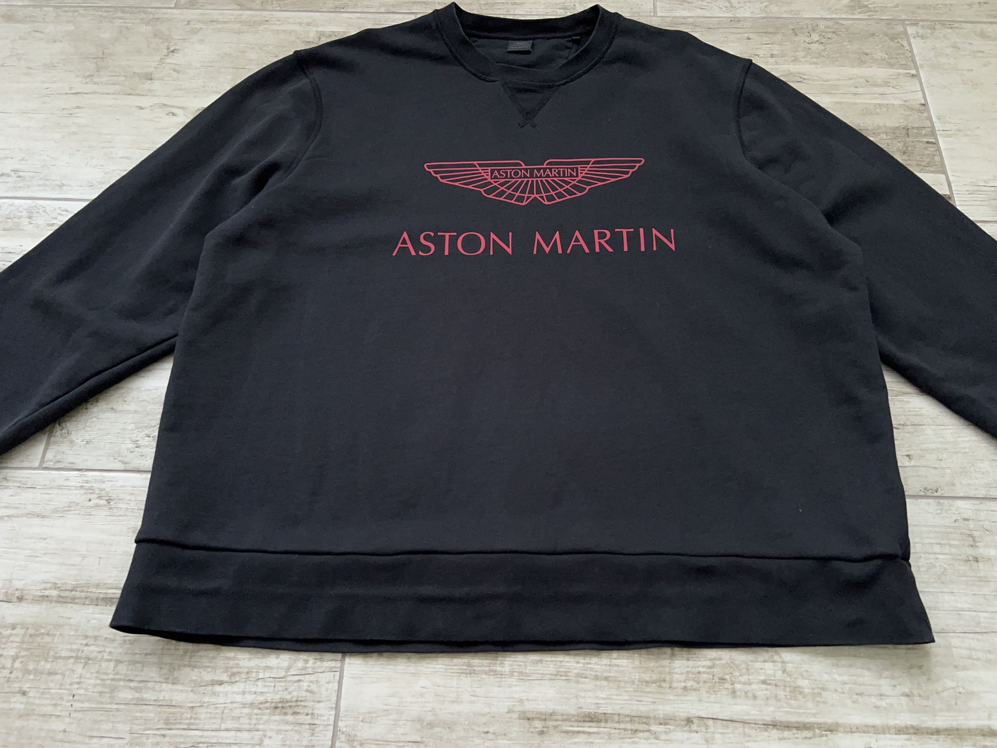 Hackett Mens Hackett London Aston Martin Black Sweatshirt Pullover Size US XXL / EU 58 / 5 - 5 Thumbnail