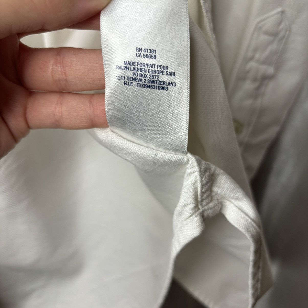 Polo Ralph Lauren × Ralph Lauren White basic button up shirt long sleeved Ralph Lauren Logo Size S / US 4 / IT 40 - 14 Thumbnail