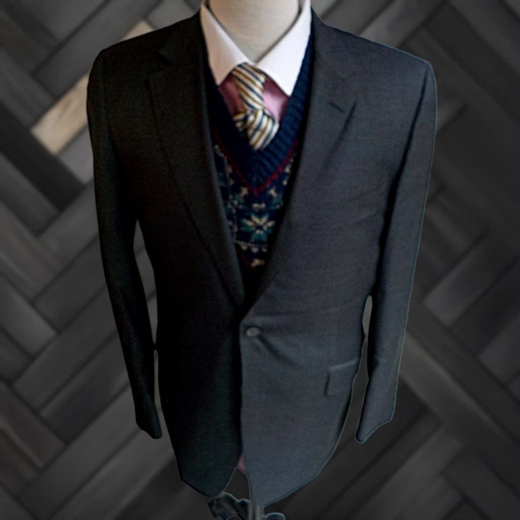 Suitsupply SUITSUPPLY Gray Wool 2 Button Blazer 42R Functioning Surgeons Cuffs Mens Size 42R - 1 Thumbnail