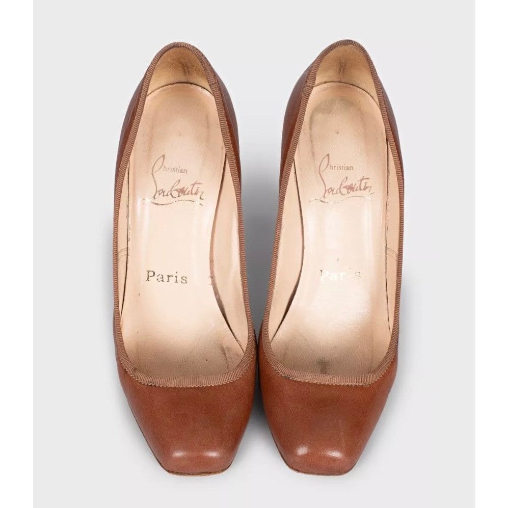 Christian Louboutin Christian Louboutin Brown Leather Pumps 35.5 Size US 4.5 / IT 34.5 - 2 Thumbnail