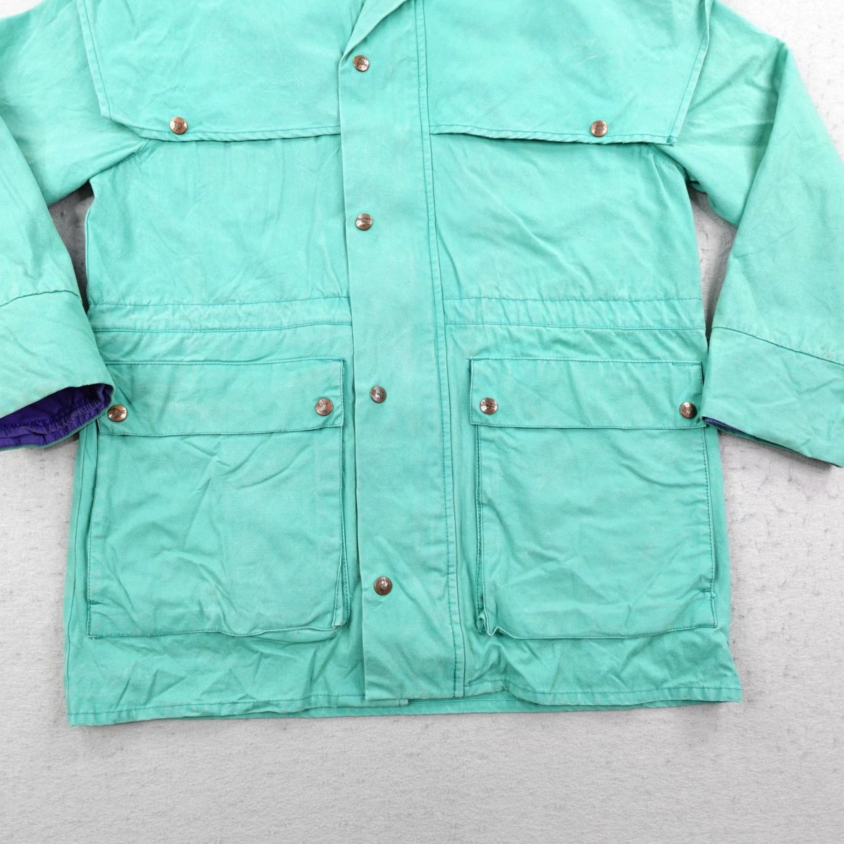 Altea VINTAGE Outback Trading Coat Mens S Green Parka Canvas Water Resistant Hooded Full Zip Casual Outdoor 90s Mens Size US S / EU 44-46 / 1 - 3 Thumbnail