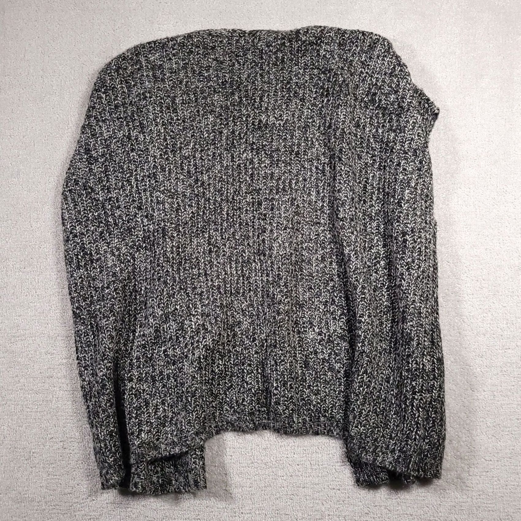 Faded Glory Faded Glory Cardigan Sweater Womens S/M Open Heathered Gray Short Sleeve Size S / US 4 / IT 40 - 6 Thumbnail