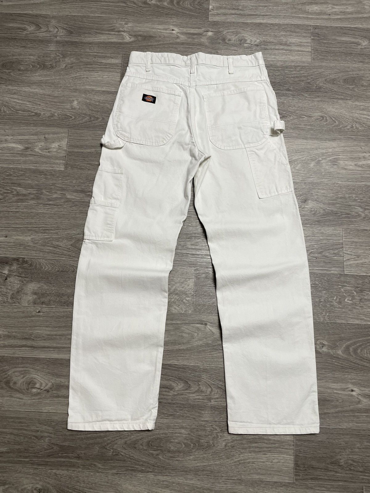Vintage Dickies White Carpenter Pants SK8 Y2K Streetwear
