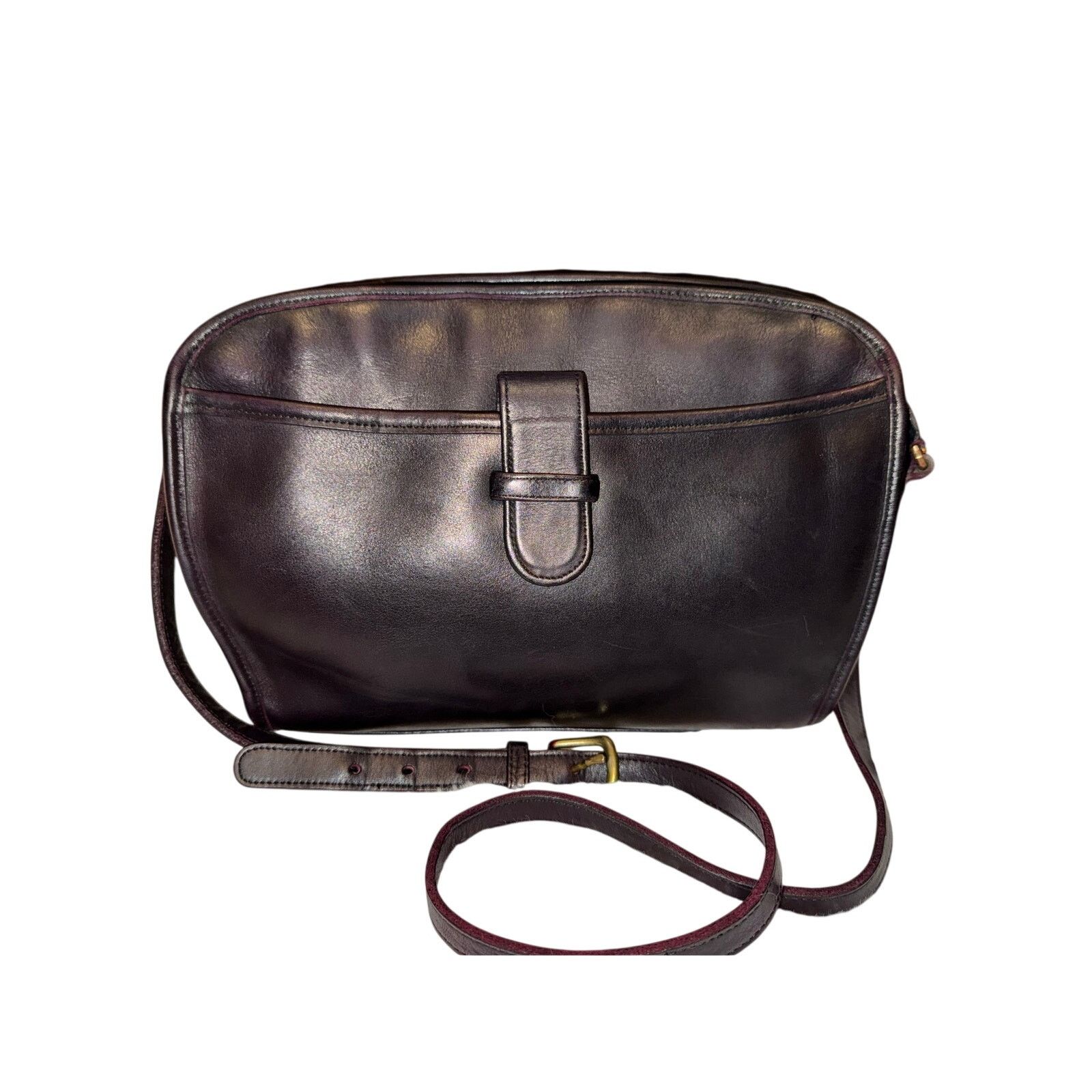 Coach Vintage Restored Brighton Oxblood Leather Crossbody Bag Size ONE SIZE - 8 Thumbnail