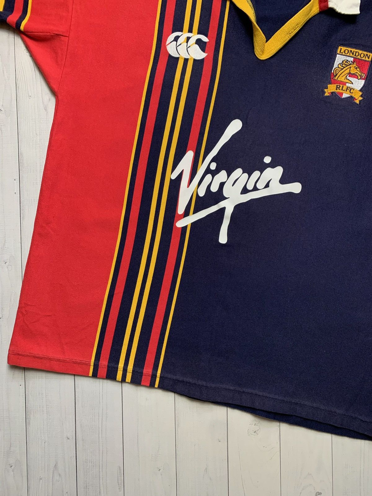 Canterbury of New Zealand × Vintage Vintage London Broncos rugby jersey shirt Canterbury Fosters Size US XXL / EU 58 / 5 - 3 Thumbnail