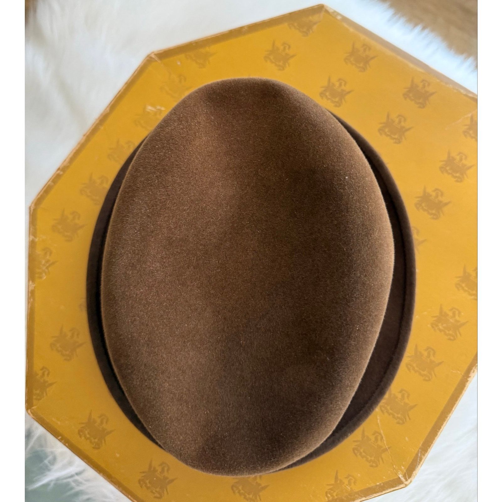 Borsalino Vintage 1950s BorsalinoFedora Sandalo ExtraSuperiore FurFelt Size ONE SIZE - 4 Thumbnail
