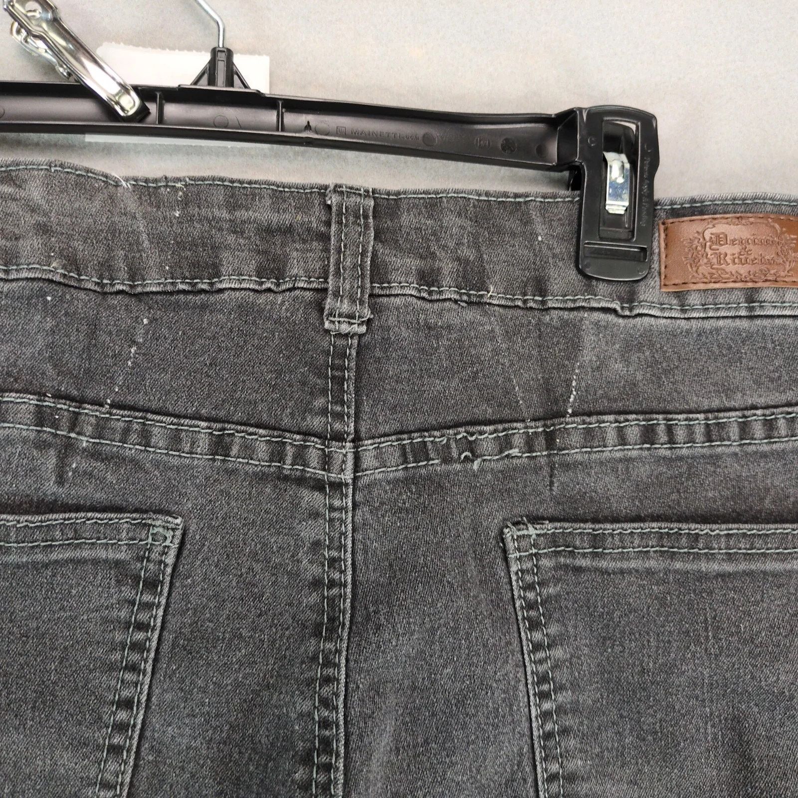 Other Denim & Rivets Y2K Charcoal Jeans Women's 34x29" Side Stripe Size 42" / US 20 - 10 Thumbnail