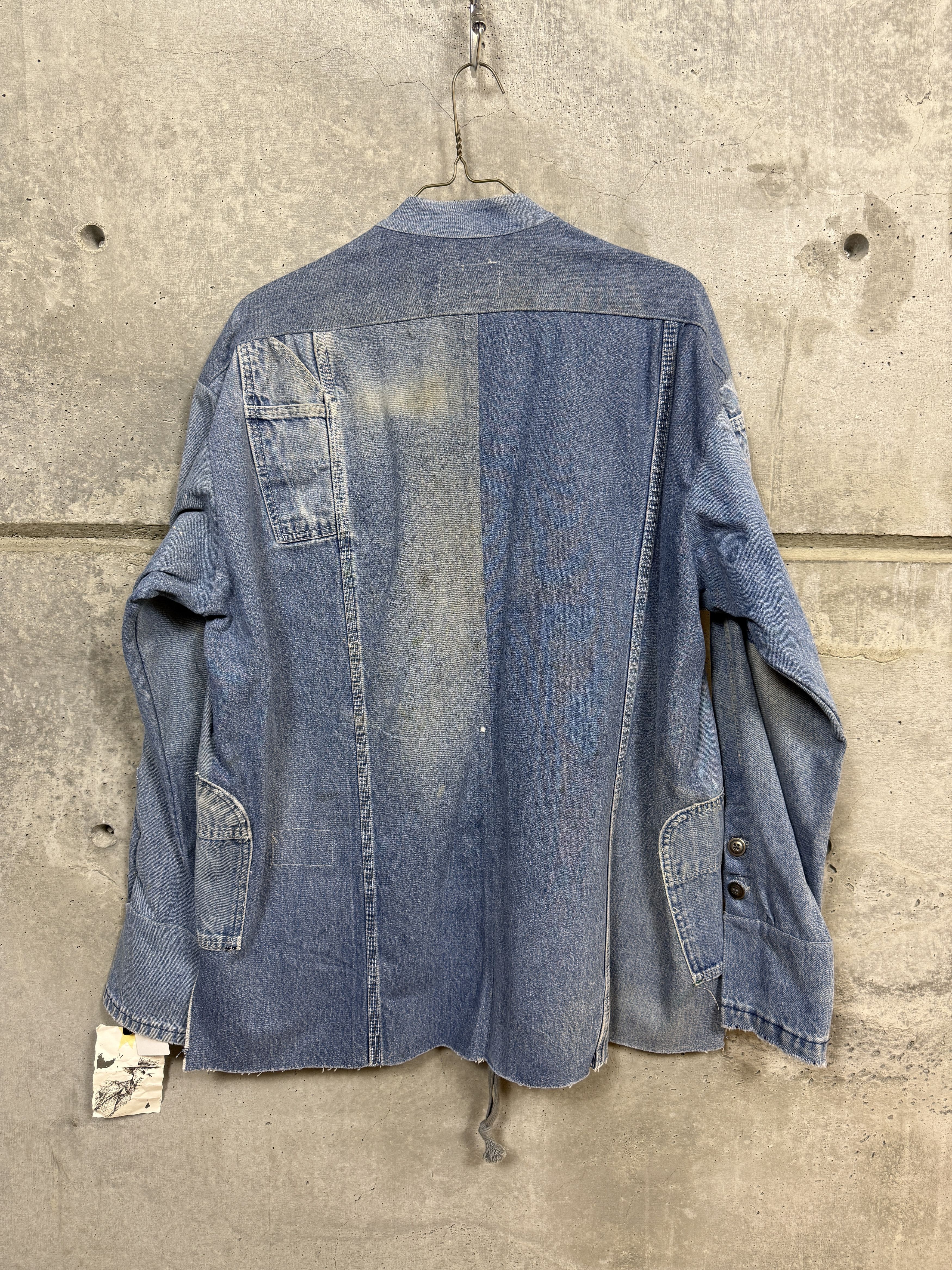 Greg Lauren $1495 Greg Lauren Mixed Vintage Denim Western Zip Studio Size US XL / EU 56 / 4 - 2 Thumbnail