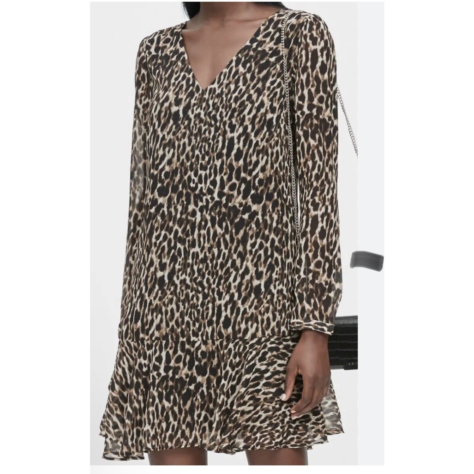 Banana Republic Banana Republic Leopard Print Dress Women size 4 Size S / US 4 / IT 40 - 1 Thumbnail