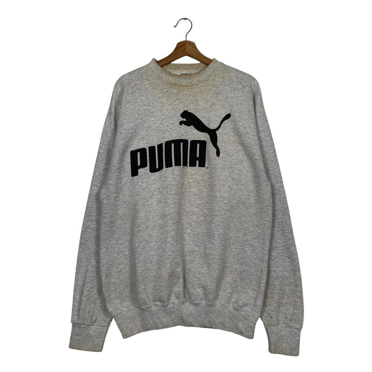 Puma Vintage 80s Puma Big Logo Crewneck Sweatshirt Size US L / EU 52-54 / 3 - 1 Thumbnail