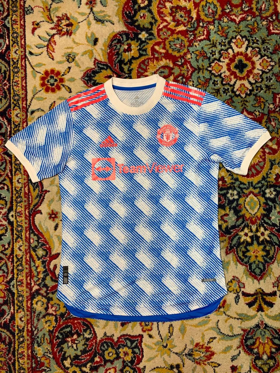 Adidas MANCHESTER UNITED 2021 2022 AWAY FOOTBALL SHIRT SOCCER Size US XL / EU 56 / 4 - 1 Thumbnail