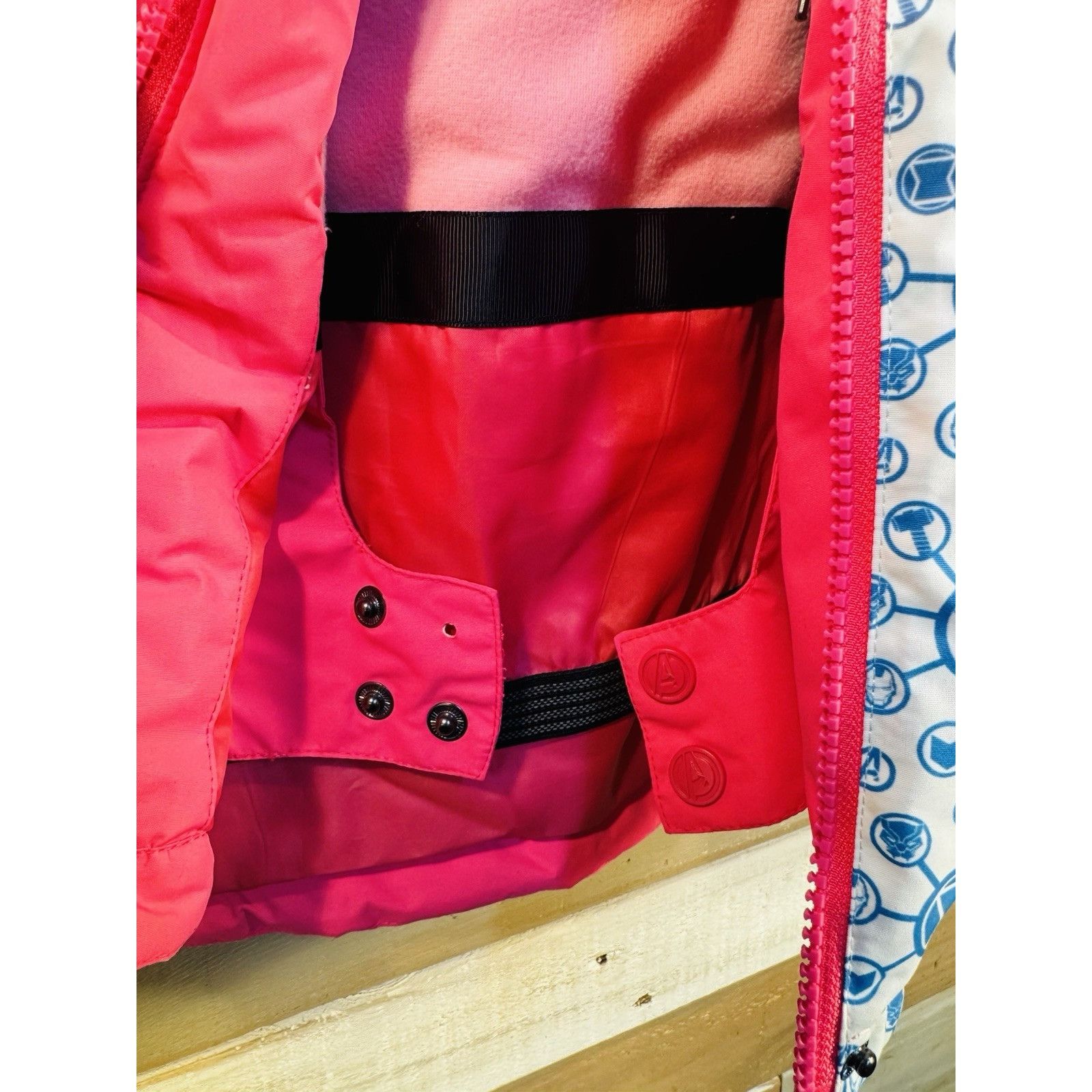 Marvel Comics FUN WEAR Marvel Avengers Girls Pink Winter Jacket Coat Ski S Size XL / US 12-14 / IT 48-50 - 5 Thumbnail