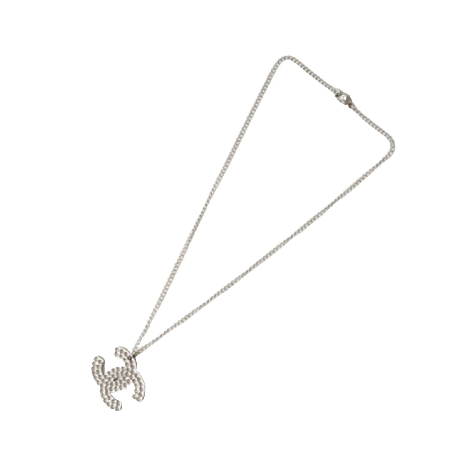 Chanel CC Logo Pendant NecklaceChain Style
