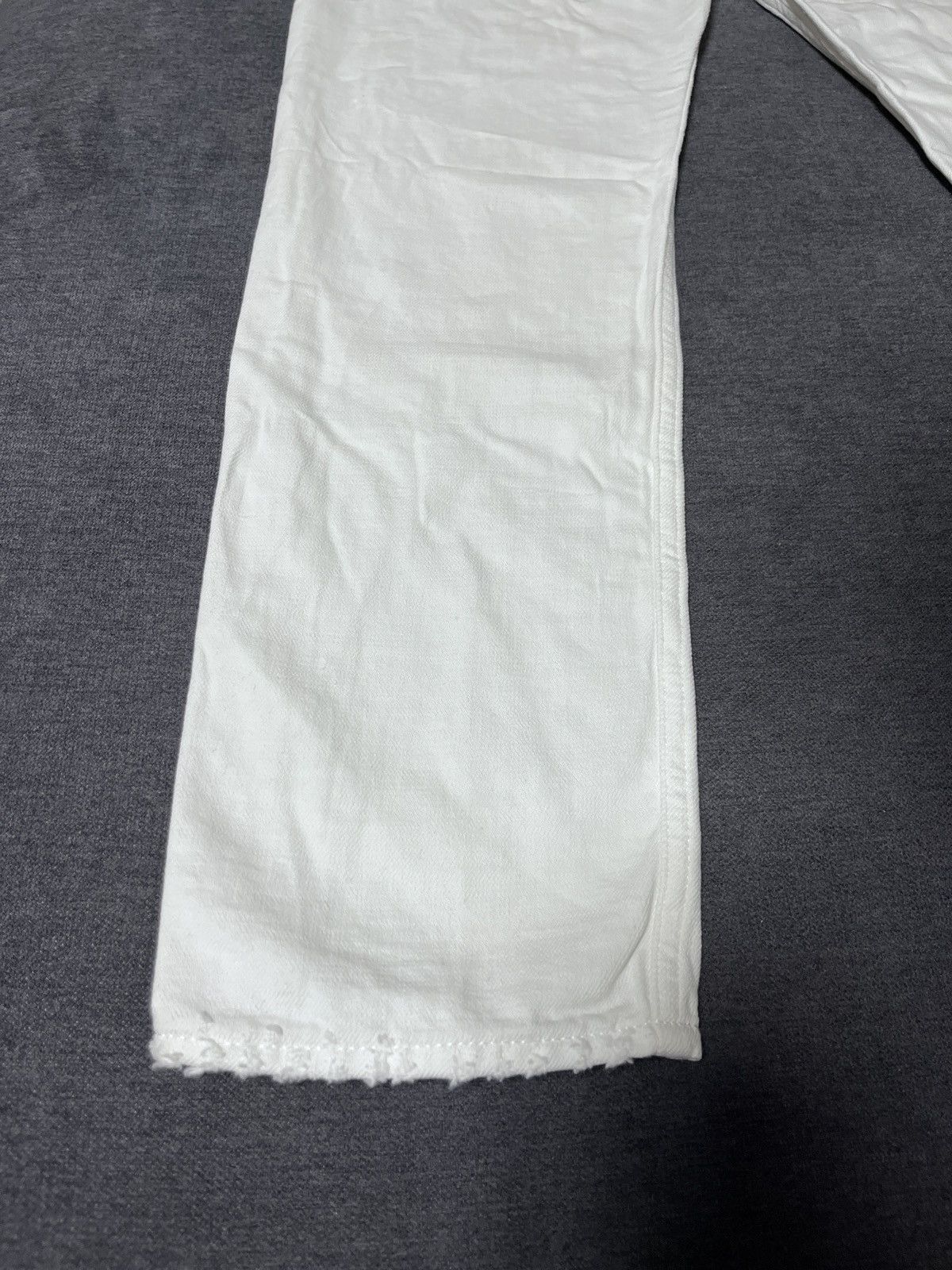 Golden Goose Golden Goose Distressed White Jeans Size US 31 - 20 Thumbnail