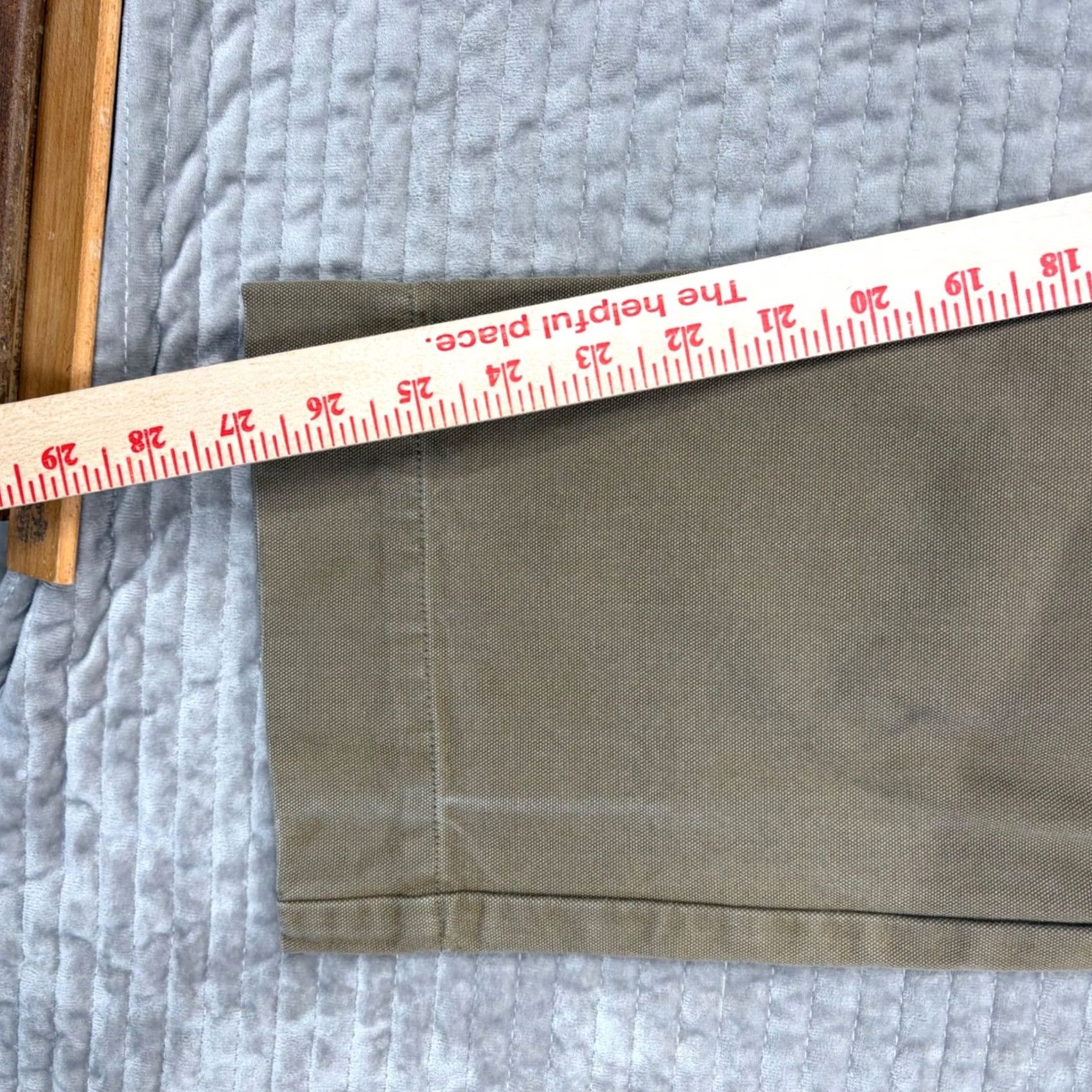 Ilana Kohn Ilana Kohn Tan Cotton Canvas High Waisted Pleated Tapered Pants Size 24 USA Made Size 42" / US 20 - 4 Thumbnail