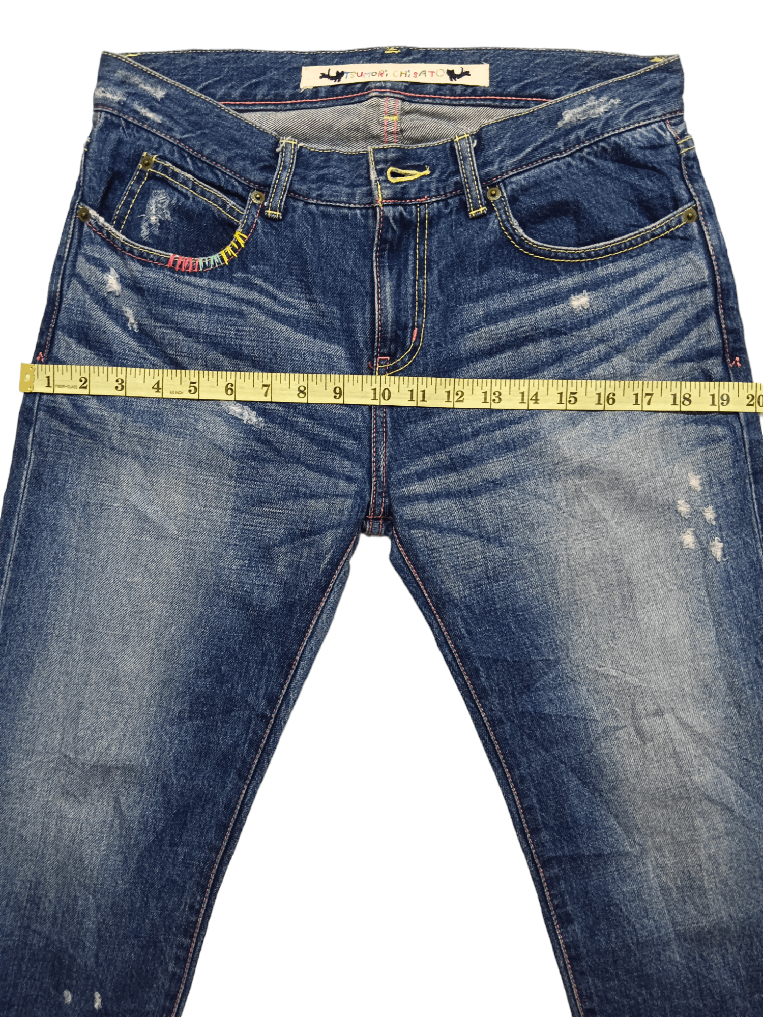 Tsumori Chisato Tsumori Chisato Embroidery Cropped Denim Size 31" - 8 Thumbnail